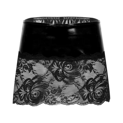 Micro Lace See-through Skirt - Image 7