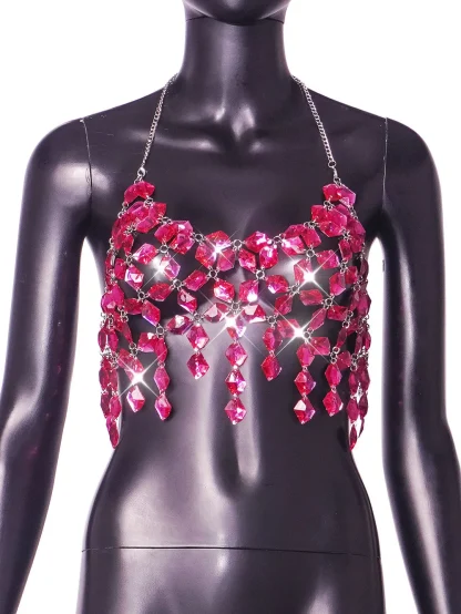 Luxury Halter See-through Top - Image 6