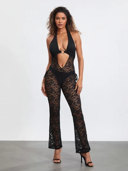 Sexy Lace See-through Jumpsuit - Image 6