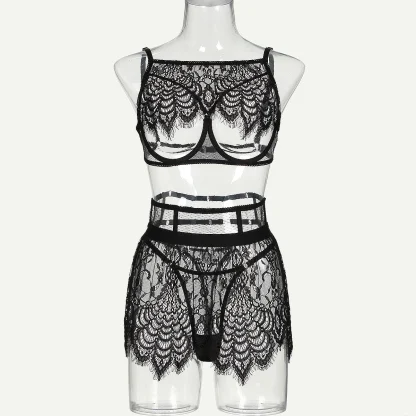 Sexy Lace See-through Lingerie - Image 7