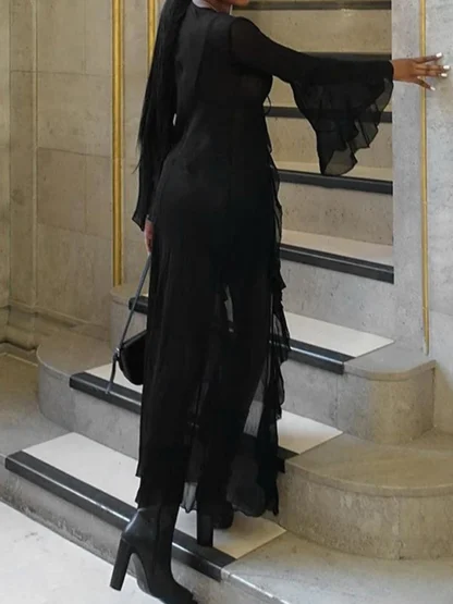 Long Sleeve See-through Jacket - Image 5