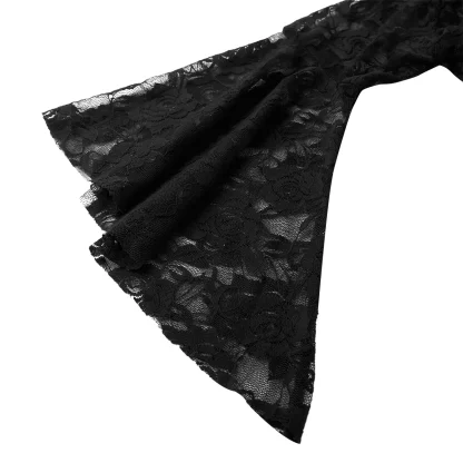 Cropped Lace See-through Jackets - Image 6
