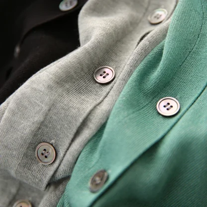 Casual Button-down See-through Jackets - Image 6