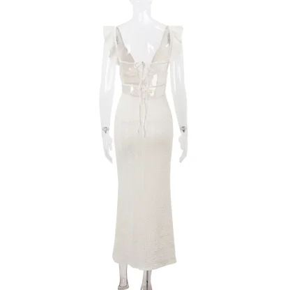 Elegant Maxi See-through Dress - Image 6