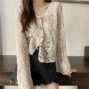 V-neck Lace See-through Jackets - Image 2