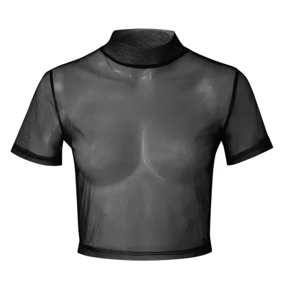 Short Sleeve Transparent Tops - Image 4