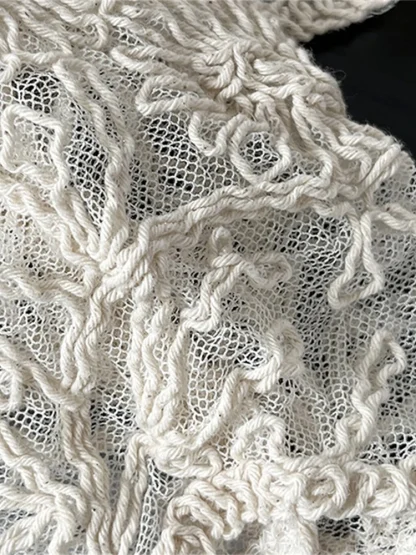 Embroidery Lace See-through Jacket - Image 7