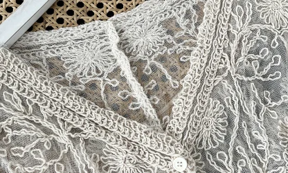 Embroidery Lace See-through Jacket - Image 6
