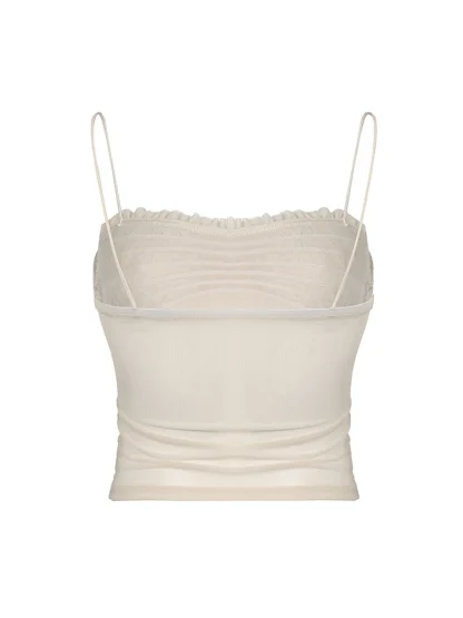 Chic Mesh See-through Top - Image 4