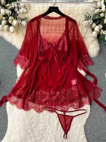 Sexy Mesh See-through Nightwear