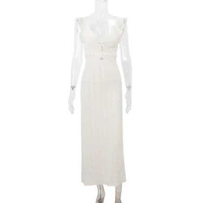 Elegant Maxi See-through Dress - Image 5