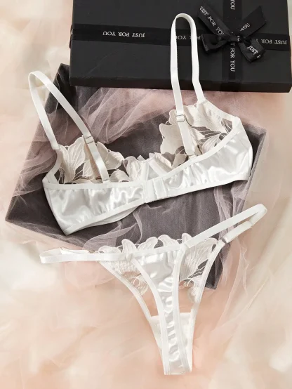 Sexy Solid Color See-through Lingerie - Image 2