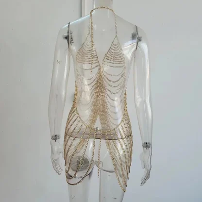 Chain Cover-up Sheer Dress - Image 6
