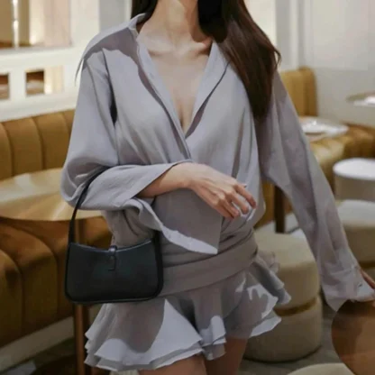 Chic Mini See-through Dress - Image 6