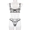 Floral Embroidery See-through Lingerie - Image 7