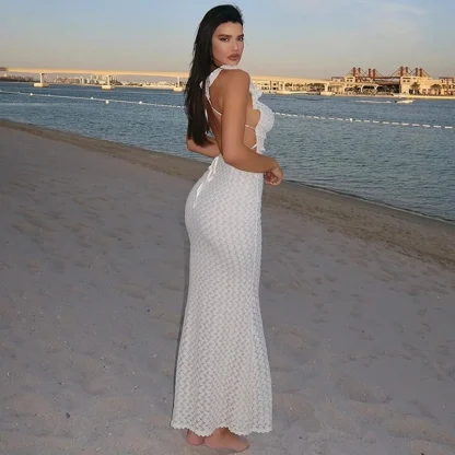 Elegant Maxi See-through Dress - Image 2
