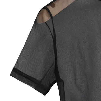 Short Sleeve Transparent Tops - Image 5