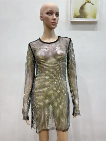 Long Sleeve See-through Dresses