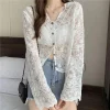 V-neck Lace See-through Jackets - Image 5
