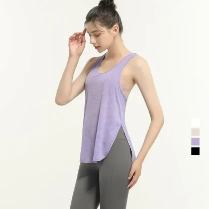 Slit Side Tank See-through Tops - Image 2