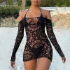 Off-shoulder Bodycon Sheer Babydoll - Image 6