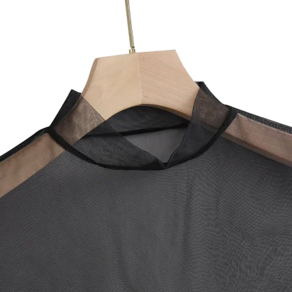 Casual Cropped Transparent Top - Image 2