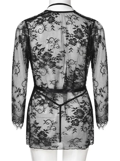 Open Front See-through Nightwear - Image 5