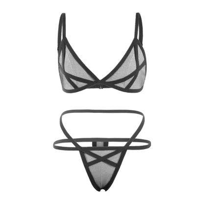 Strappy Sexy Mesh Lingerie - Image 6