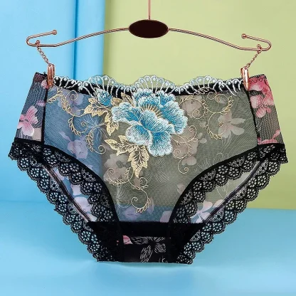 Plus Size High Waist Mesh Panty - Image 2