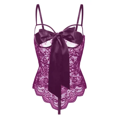Erotic Open Cup Sheer Bodysuits - Image 6