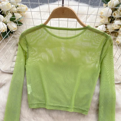 Long Sleeve Mesh Party Wear - Image 7
