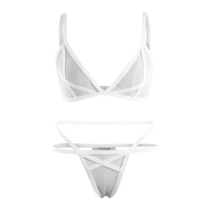 Strappy Sexy Mesh Lingerie - Image 5