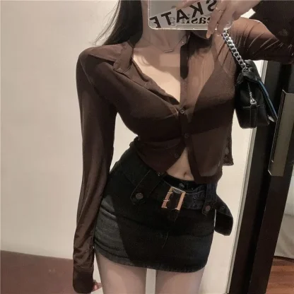 Soft Long Sleeve Transparent Top - Image 5